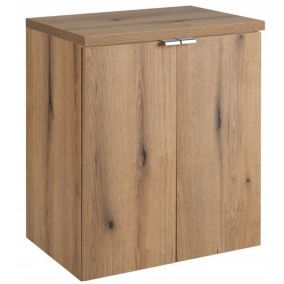 Szafka łazienkowa Furnidea 50 cm Wisząca z Blatem Dąb Nova Oak 2 Drzwi 1 szt.