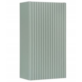 Szafka łazienkowa Furnidea 57 cm słupek wiszący szałwia ryflowana LINE REED GREEN 1 szt.