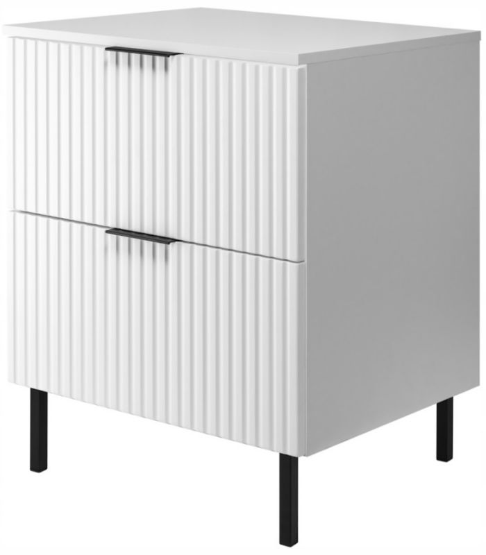 Szafka łazienkowa Furnidea 60 cm biała z blatem i nóżkami FLOW 1 szt.