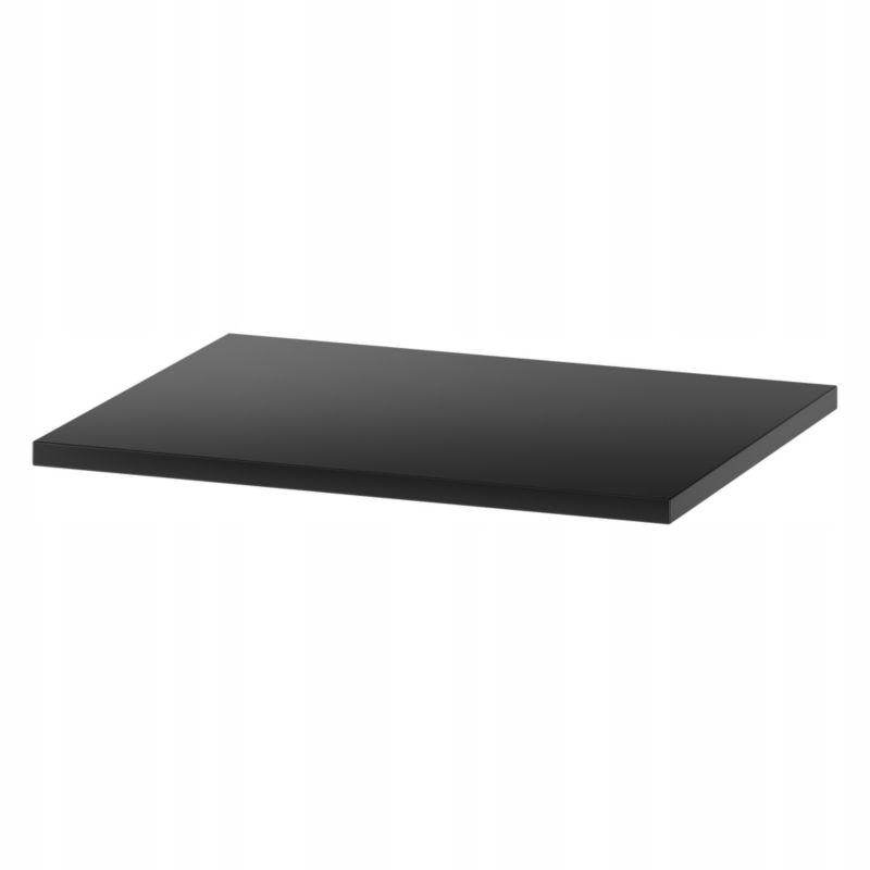 Szafka łazienkowa Furnidea 60 cm czarna z blatem ryflowane fronty złote uchwyty Arcos 1 szt.