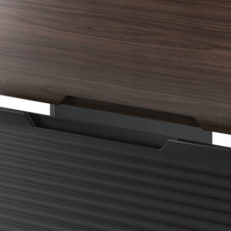 Szafka łazienkowa Furnidea 60 cm czarny orzech z blatem frezowane fronty Avella 1 szt.