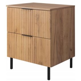Szafka łazienkowa Furnidea 60 cm dąb craft z blatem i nóżkami FLOW 1 szt.