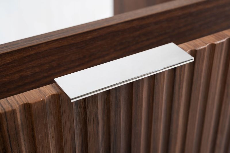Szafka łazienkowa Furnidea 60 cm orzech 2 szuflady ryflowana Flow 1 szt.