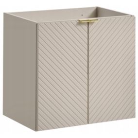 Szafka łazienkowa Furnidea 60 cm wisząca kaszmirowa frezowana VIVA 2 drzwi 1 szt.