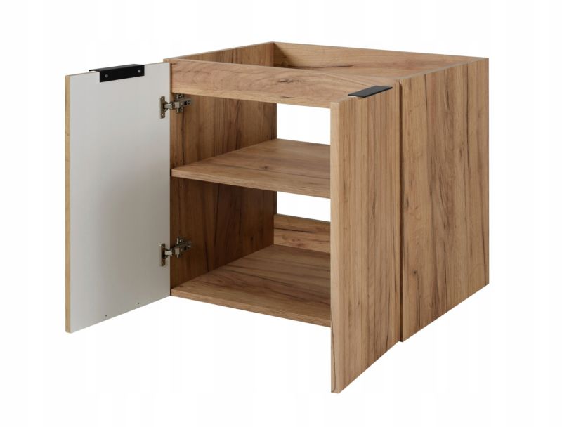 Szafka łazienkowa Furnidea 60 cm wisząca pod umywalkę dąb craft Flow 1 szt.