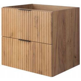 Szafka łazienkowa Furnidea 60 cm wisząca ryflowana 2 szuflady Flow 1 szt.