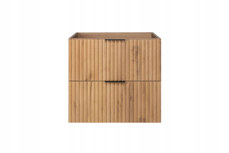 Szafka łazienkowa Furnidea 60 cm wisząca ryflowana 2 szuflady Flow 1 szt.