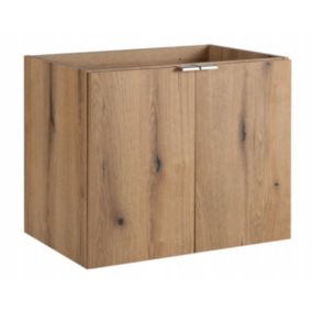 Szafka łazienkowa Furnidea 80 cm wisząca pod umywalkę 2 drzwi dąb coast evoke NOVA OAK 1 szt.