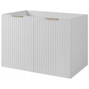 Szafka łazienkowa Furnidea 80 cm wisząca pod umywalkę Flow biały mat 1 szt.