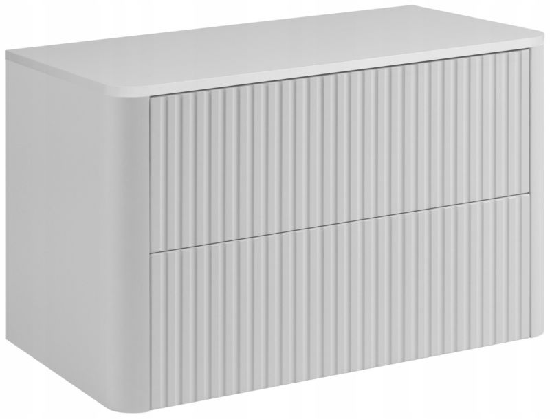 Szafka łazienkowa Furnidea 80 cm z blatem biała Linea 1 szt.