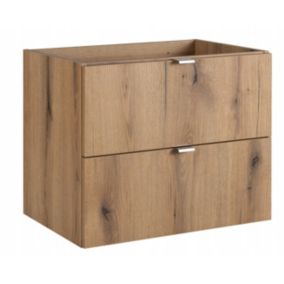 Szafka łazienkowa Furnidea pod umywalkę 80 cm wisząca Dąb Coast Evoke 2 drzwi 1 szt.