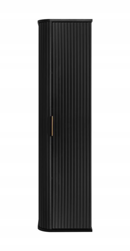 Szafka łazienkowa Furnidea słupek wiszący 139 cm czarny GLAMOUR 1 szt.
