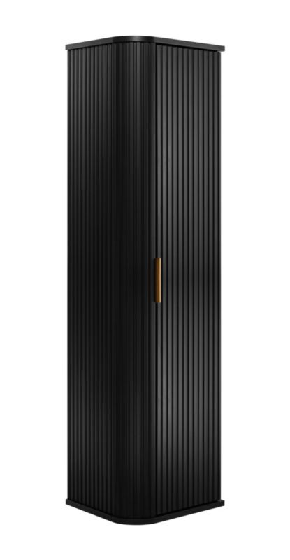 Szafka łazienkowa Furnidea słupek wiszący 139 cm czarny GLAMOUR 1 szt.