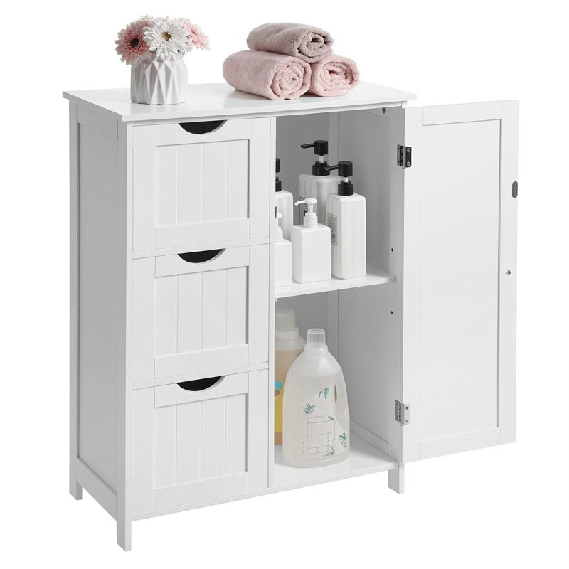 Szafka łazienkowa MODERN Songmics biała 3 półki 60x30x81 cm 1 szt.