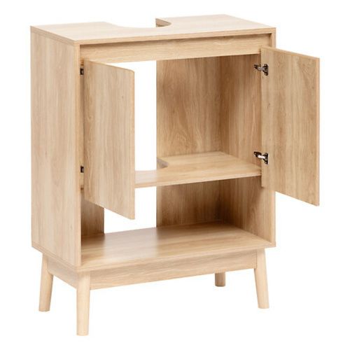 Szafka łazienkowa pod umywalkę Abana 5FIVE SIMPLY SMART stojąca naturalny dąb 60 cm klasyczna skandynawska 1 szt.