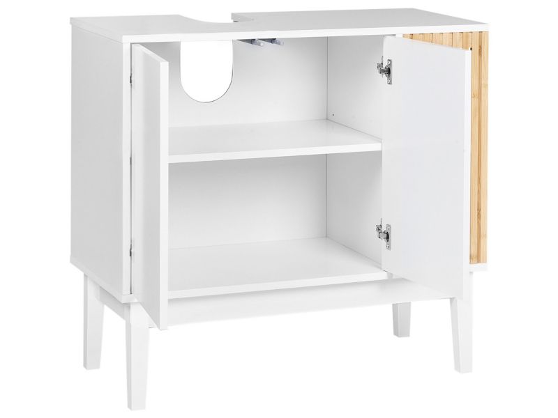 Szafka łazienkowa pod umywalkę Nubes 80 cm Biały 1 szt.