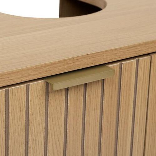 Szafka łazienkowa pod umywalkę Tasso 5FIVE SIMPLY SMART stojąca 60 cm naturalna ryflowana 1 szt.