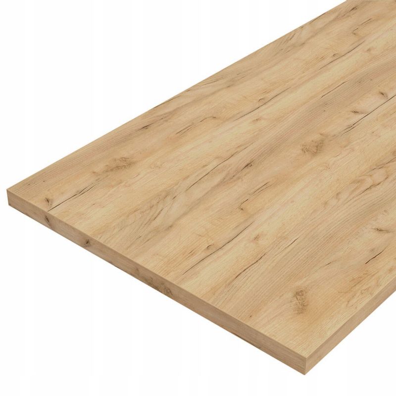 Szafka Łazienkowa Stamar Czarna Wisząca Połysk Blat Dąb Złoty 800 x 460 mm 1 szt
