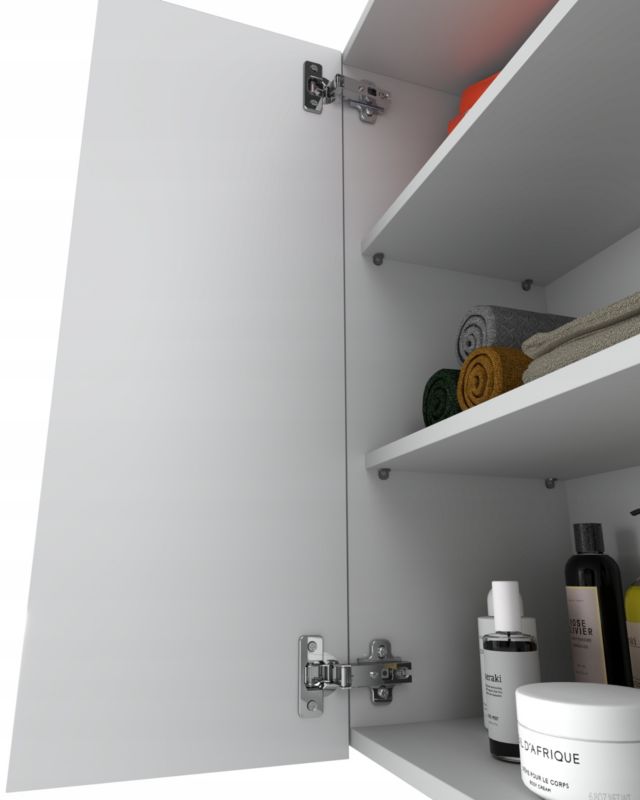 Szafka Łazienkowa Stiv-Meble Szafka Wisząca 60Cm Biały Mat Biały Połysk 60X30X80 Cm 1Szt.