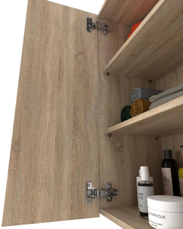 Szafka Łazienkowa Stiv-Meble Szafka Wisząca 60Cm Dąb Sonoma 60X30X80 Cm 1Szt.