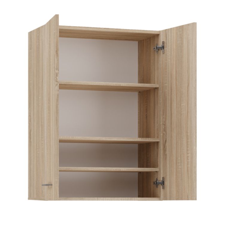 Szafka Łazienkowa Topeshop Wisząca Pola Mini DD - Dąb Sonoma 30x64x90 cm 1 szt.