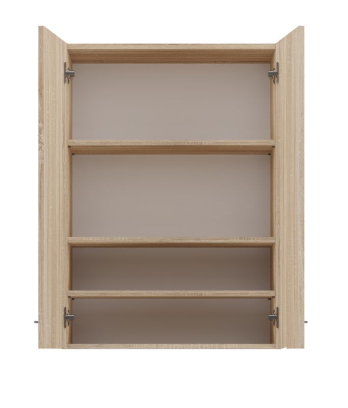 Szafka Łazienkowa Topeshop Wisząca Pola Mini DD - Dąb Sonoma 30x64x90 cm 1 szt.
