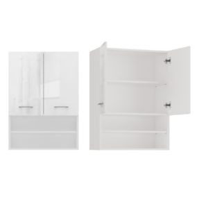 Szafka Łazienkowa Topeshop Wisząca Pola Mini DK - Biel Połysk 30x64x90 cm 1 szt.