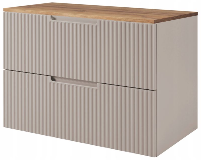 Szafka łazienkowa VENA 80 cm z blatem dąb craft kaszmir 1 szt.