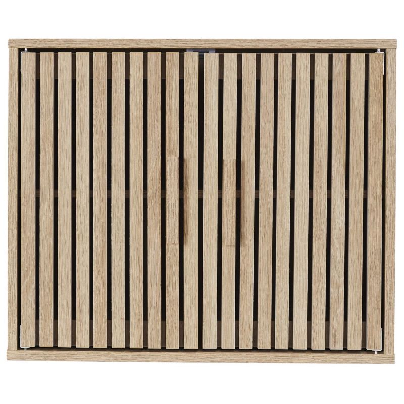 Szafka łazienkowa wisząca Klaus INTESI naturalna ryflowana matowa 60 cm minimalistyczna 1 szt.