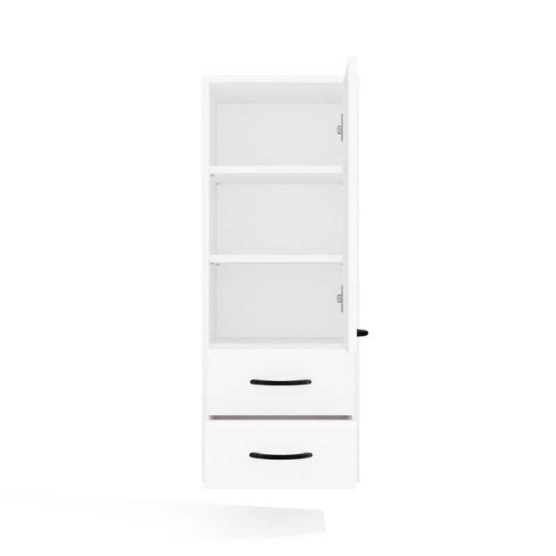 Szafka Łazienkowa Wisząca Topeshop NINA W1D2S BIAŁA 2 Szuflady 3 Pólki 30x90x35 1 szt.