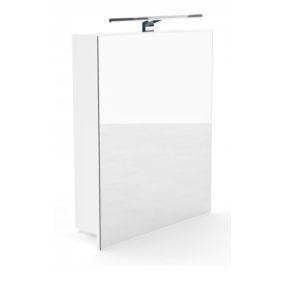 Szafka łazienkowa z lustrem Better Home, 50 x 60 x 14 cm, Oświetlenie LED, Biała, 1 szt.