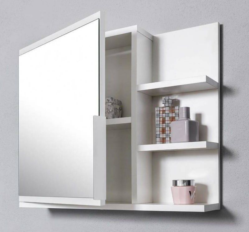 Szafka łazienkowa z lustrem Better Home 60 x 50 x 14 cm biała prawa