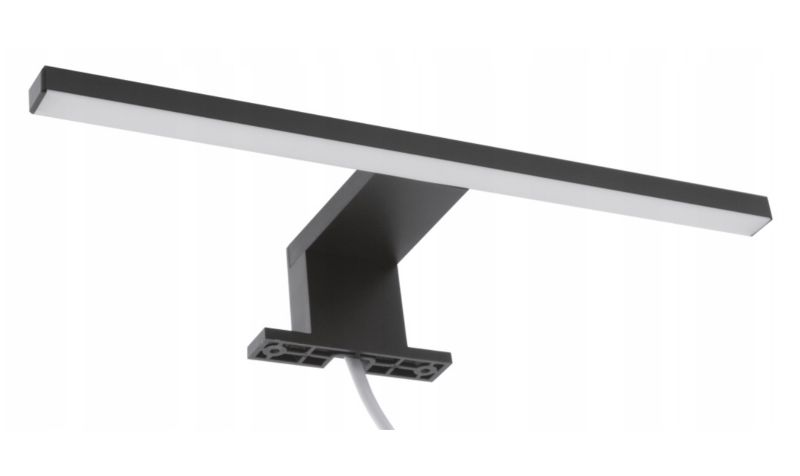 Szafka łazienkowa z lustrem Better Home 60 x 50 x 14 cm Oświetlenie LED, Czarna, Prawa, 1 szt.