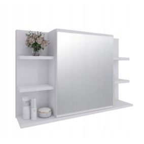 Szafka łazienkowa z lustrem Better Home 80 x 50 x 14 cm, Biała, 1 szt.
