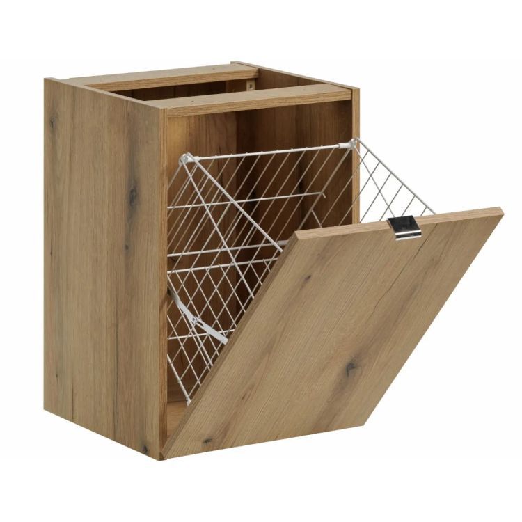 Szafka Comad łazienkowa NOVA OAK 81-40-1D 40cm dąb coast evoke z koszem 1 szt