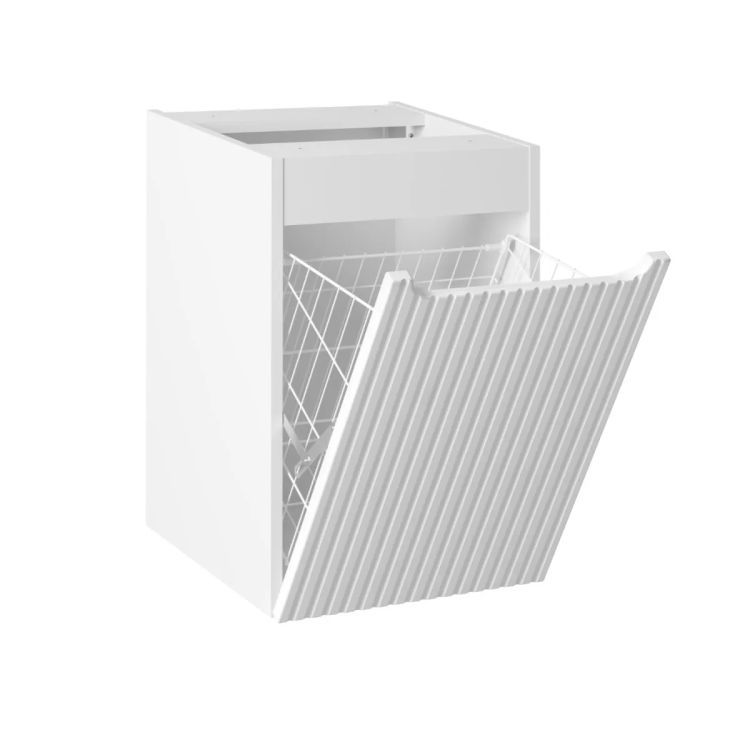 Szafka Comad łazienkowa NOVA WHITE 81-40-1D 40cm biała z koszem 1 szt