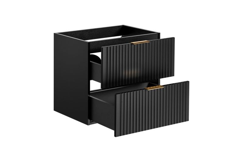 Szafka Comad pod umywalkę ADEL BLACK 82 60cm czarny mat 1 szt