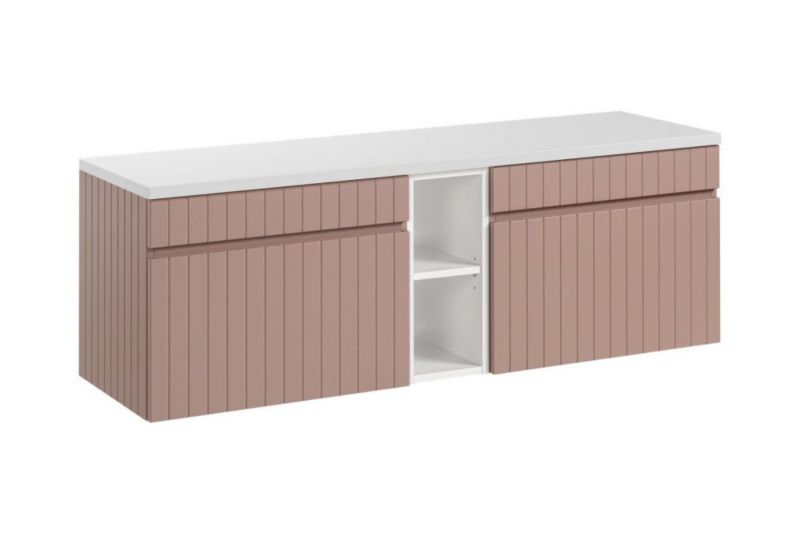Szafka Comad pod umywalkę nablatową ICONIC ROSE 60cm + ICONIC ROSE 60cm zestaw z blatem 1 szt