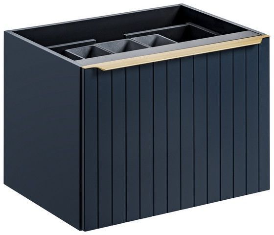 Szafka Comad pod umywalkę nablatową SANTA FE DEEP BLUE 60 cm niebieska indigo z blatem 1 szt