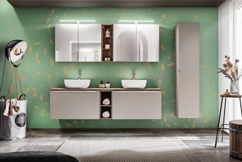 Szafka Comad pod umywalkę nablatową SANTA FE TAUPE 80 cm szara krzemowa 1 szt