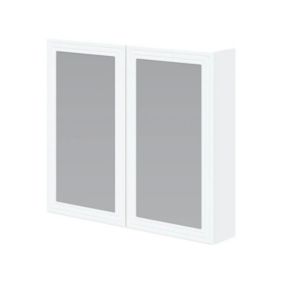 Szafka Halmar łazienkowa TORETO 2D 80cm biały mat z lustrem 1 szt