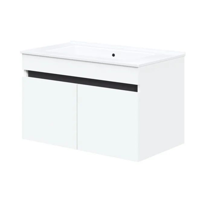 Szafka Halmar pod umywalkę FIGARO 2D 80cm biała 1 szt