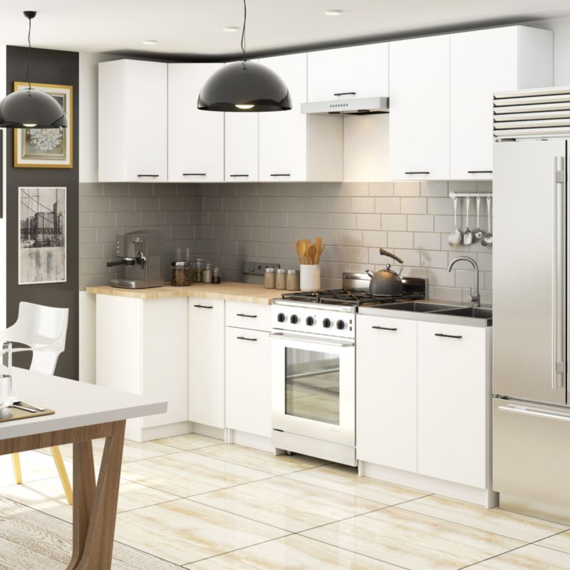 Szafka kuchenna Akord W30 system Oliwia H720 Biała 30 cm 1 drzwi 2 półki 30x30x72 cm 1 szt.