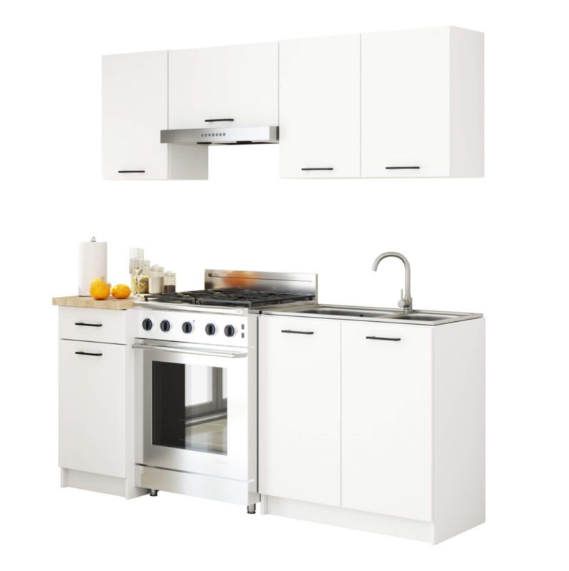 Szafka kuchenna Akord W80 system Oliwia Biała 80 cm 2 drzwi kolor Biały mat 2 półki 80x30x58 cm 1 szt.