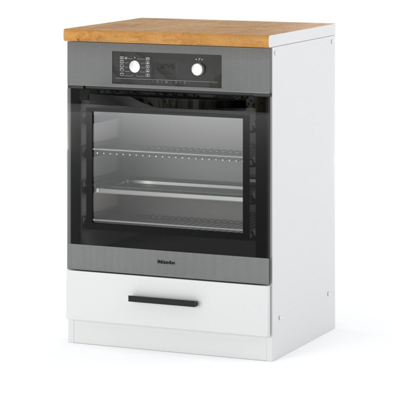 Kuchyňská linka Velkoobchod-Nábytek Stojací Pro vestavnou troubu Prázdné dno trouby 60cm 60cm Matná bílá Matná bílá 60x47x85 cm.