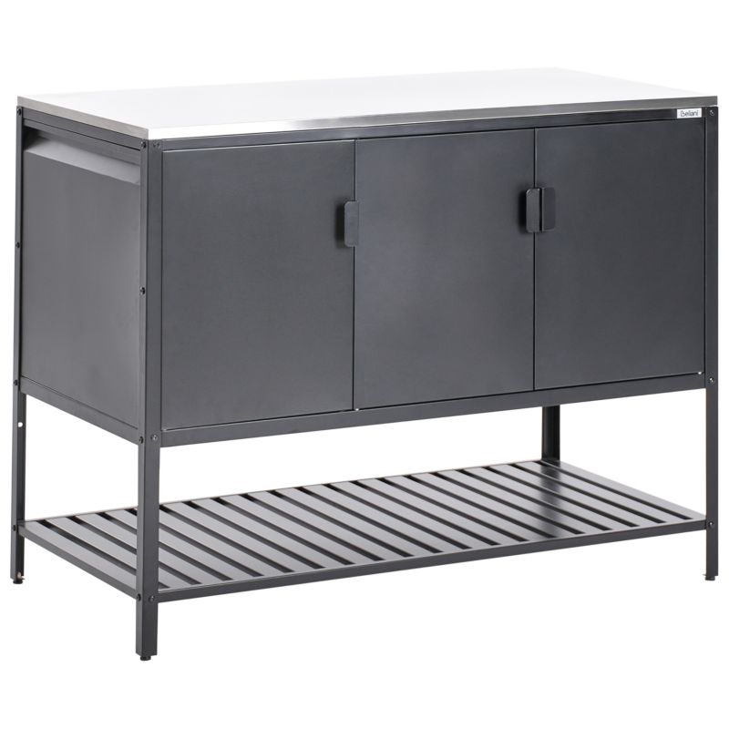 Szafka kuchenna ogrodowa Maenza Czarny Metal 1 szt.