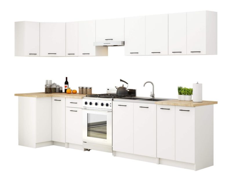 Szafka kuchenna pod zlewozmywak Akord S80 system Oliwia Biała 80 cm 2 drzwi kolor Biały mat 1 półka 80x46x82 cm 1 szt.