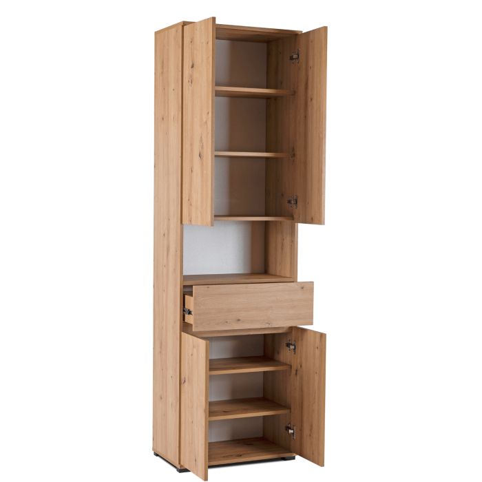 Szafka Mebel Elite MODENA Słupek Do Przedpokoju Szafa Wąska Stojąca Regał Dąb Artisan 1 szt