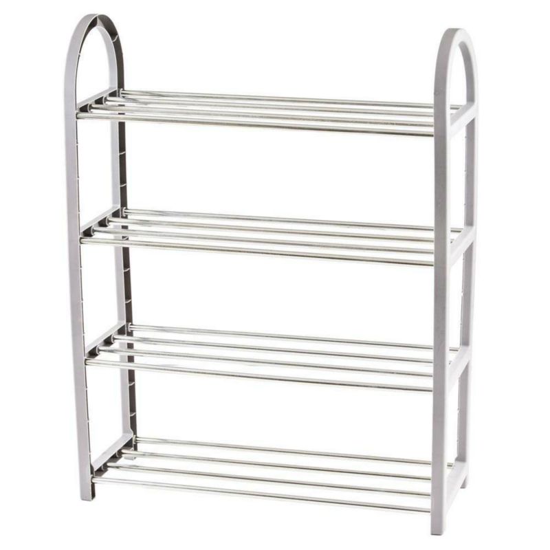 Szafka na buty 4 poziomy H&S Decoration szara metalowa 65x50x19 cm 1 szt.