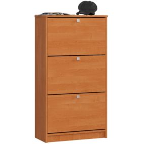 Szafka na buty Akord Olcha 60 cm 3 drzwi kolor Olcha mat 3 półki 60x28,5x113 cm 1 szt.